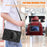 For Samsung Galaxy Tab A9 Tablet Case Kickstand PC+Silicone Cover with Hand Band / Shoulder Strap - Black - 5