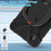 For Samsung Galaxy Tab A9 Case PC+Silicone Hand Grip Rotating Kickstand Tablet Cover - Black+Black - 6