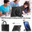 For Samsung Galaxy Tab A9+ Case Rotary Kickstand PC + TPU Tablet Cover - Black - 4