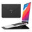 15 Inch Laptop Sleeve Case with Stand Feature PU Leather Storage Bag Slim Envelope - Black - 1