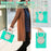 For Samsung Galaxy Tab A9+ Case PC+Silicone Tablet Cover with Rotating Kickstand - Mint Green - 7