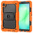 For Samsung Galaxy Tab A11 / A9 Case Kickstand Tablet Cover with Shoulder Strap - Orange - 2