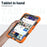 For Samsung Galaxy Tab A11 / A9 Case Kickstand Tablet Cover with Shoulder Strap - Orange - 5