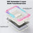 For Samsung Galaxy Tab A11+ / A9+ Case Kickstand Armor Defender Tablet Cover with Shoulder Strap - Colorful Pink - 3