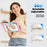 For Samsung Galaxy Tab A11+ / A9+ Case Kickstand Armor Defender Tablet Cover with Shoulder Strap - Colorful Pink - 7