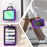 For Samsung Galaxy Tab A11 / A9 PC+Silicone Case Impact Resistant Kickstand Tablet  Cover with Shoulder Strap - Purple - 4