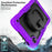 For Samsung Galaxy Tab A11 / A9 PC+Silicone Case Impact Resistant Kickstand Tablet  Cover with Shoulder Strap - Purple - 5