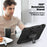 For Samsung Galaxy Tab S9 FE+ SM-X610 SM-X616B PC+Silicone Tablet Cover with Kickstand - Black+Black - 5