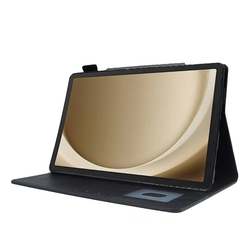 For Samsung Galaxy Tab A11+ / A9+ X210 / X215 / X216B Leather Case Stand Tablet Cover Wake / Sleep Enabled - Black - 2