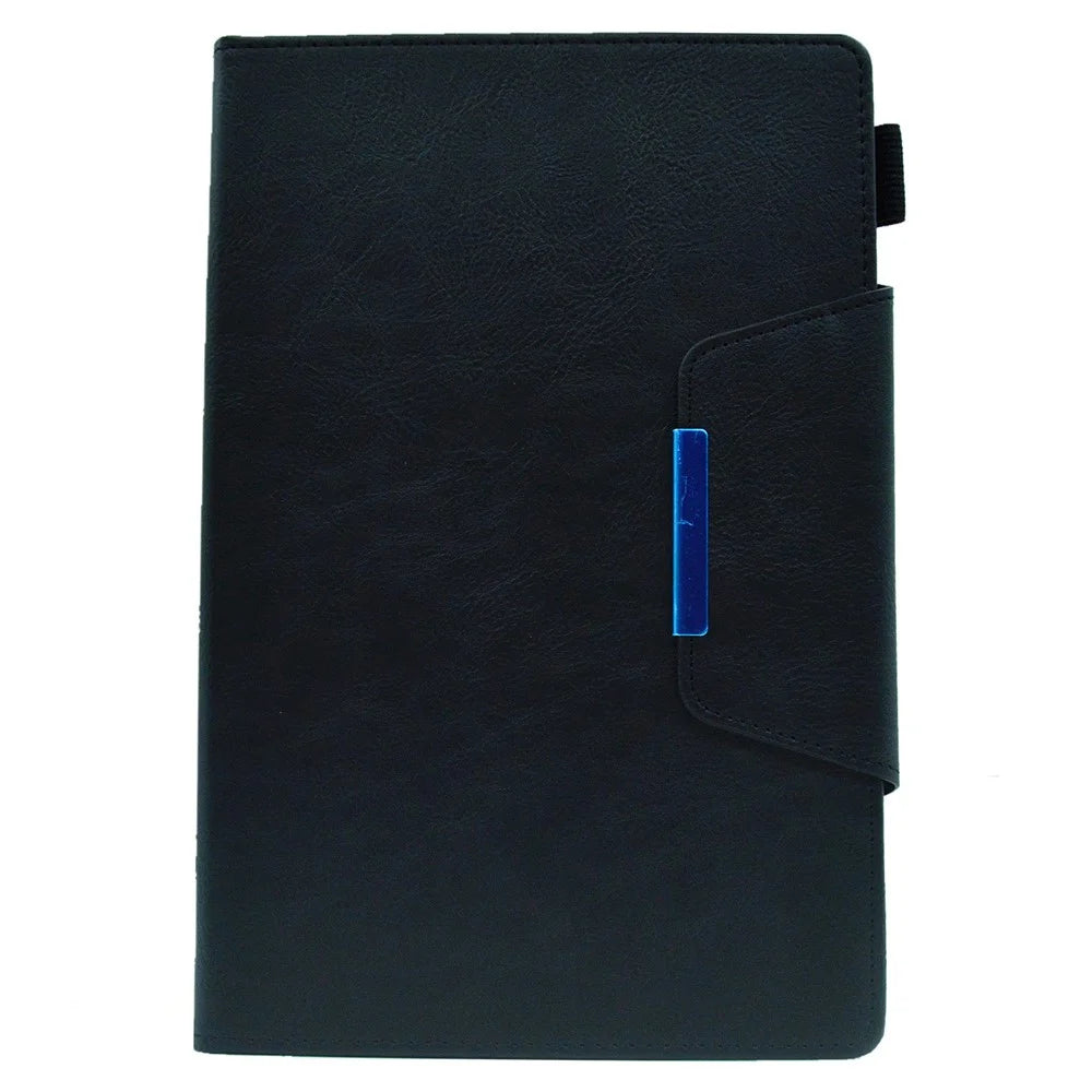 For Samsung Galaxy Tab A11+ / A9+ X210 / X215 / X216B Leather Case Stand Tablet Cover Wake / Sleep Enabled - Black - 7