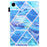 For Samsung Galaxy Tab A11 / A9 X110 / X115 Leather Case Auto Wake / Sleep Pattern Tablet Cover - Blue Checkerboard - 7