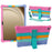 For Samsung Galaxy Tab A9+ X210 / X215 / X216 Silicone Case Kickstand Tablet Cover with Lanyard - Colorful Pink - 1