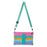 For Samsung Galaxy Tab A9+ X210 / X215 / X216 Silicone Case Kickstand Tablet Cover with Lanyard - Colorful Pink - 3