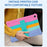 For Samsung Galaxy Tab A9+ X210 / X215 / X216 Silicone Case Kickstand Tablet Cover with Lanyard - Colorful Pink - 6