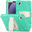 For Samsung Galaxy Tab A9 Tablet Case Anti-drop Kickstand PC+Silicone Protective Cover - Mint Green - 1
