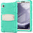 For Samsung Galaxy Tab A9 Tablet Case Anti-drop Kickstand PC+Silicone Protective Cover - Mint Green - 2