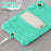 For Samsung Galaxy Tab A9 Tablet Case Anti-drop Kickstand PC+Silicone Protective Cover - Mint Green - 5
