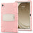 For Samsung Galaxy Tab A9+ Tablet Case Shockproof PC+Silicone Protective Cover with Kickstand - Cherry Blossoms Pink - 2