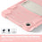 For Samsung Galaxy Tab A9+ Tablet Case Shockproof PC+Silicone Protective Cover with Kickstand - Cherry Blossoms Pink - 3