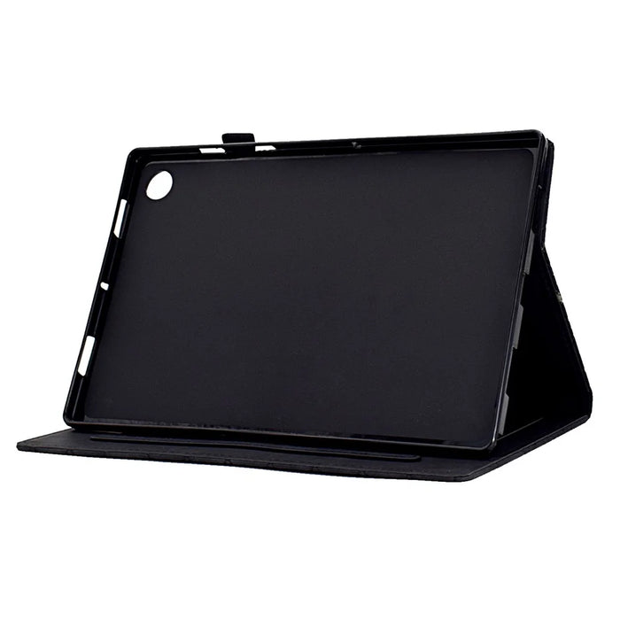 For Lenovo Tab M10 (Gen 3) Case PU Leather Tablet Cover with Card Holder - Black - 3