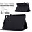 For Lenovo Tab M10 (Gen 3) Case PU Leather Tablet Cover with Card Holder - Black - 7