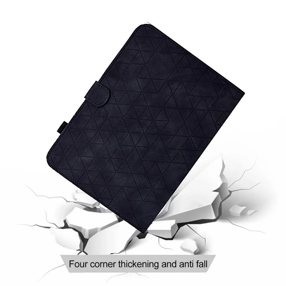 For Lenovo Tab M10 Plus (3rd Gen) Case Card Slots Tablet Leather Cover - Black - 5