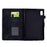 For Lenovo Tab M9 TB-310FU Case Rhombus Imprinted Stand Leather Tablet Cover - Black - 2