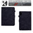 For Lenovo Tab M9 TB-310FU Case Rhombus Imprinted Stand Leather Tablet Cover - Black - 6