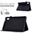 For Lenovo Tab M9 TB-310FU Case Rhombus Imprinted Stand Leather Tablet Cover - Black - 7