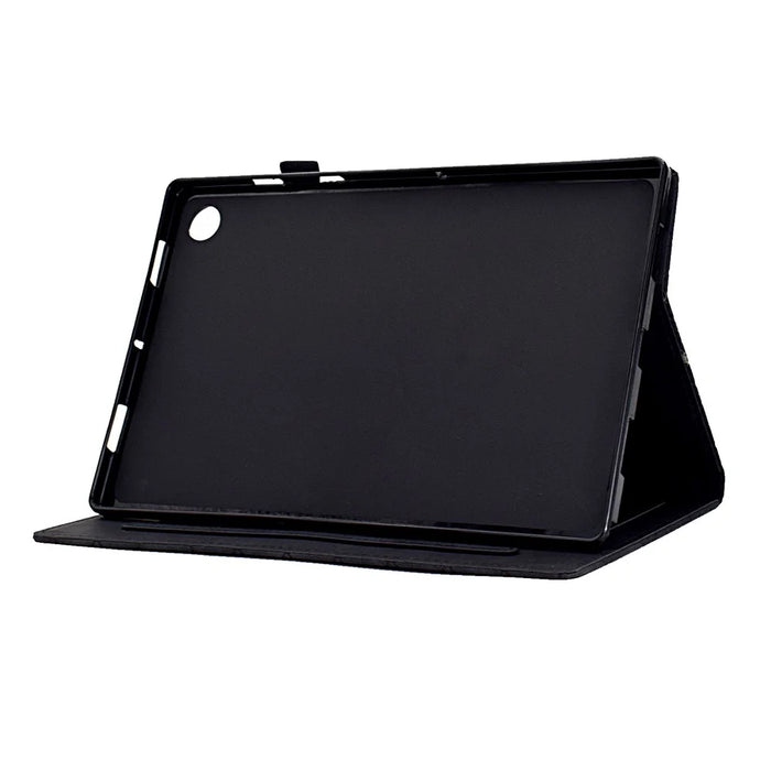 For Samsung Galaxy Tab A8 10.5 (2021) X200 X205 / (2022) Case Card Holder Tablet Leather Cover - Black - 3
