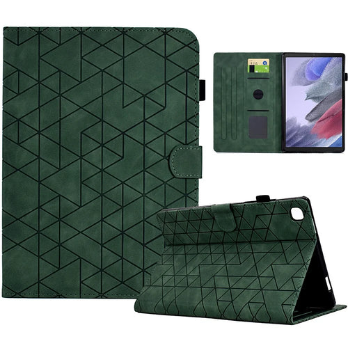 For Samsung Galaxy Tab A7 Lite 8.7-inch T220 / T225 Shockproof Case Auto Wake / Sleep PU Leather Stand Cover - Green - 1