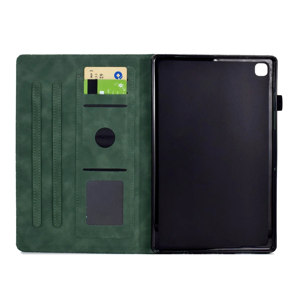 For Samsung Galaxy Tab A7 Lite 8.7-inch T220 / T225 Shockproof Case Auto Wake / Sleep PU Leather Stand Cover - Green - 2