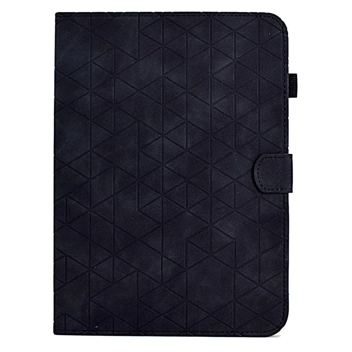 For Samsung Galaxy Tab S8 X700 X706 / Tab S7 T870 T875 Case Pattern Imprinted PU Leather Tablet Cover - Black - 7