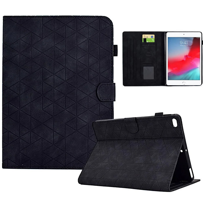 For iPad Mini / Mini 2 / mini 3 / mini 4 / mini (2019) 7.9 inch Case Pattern Imprinted PU Leather Tablet Case - Black - 1