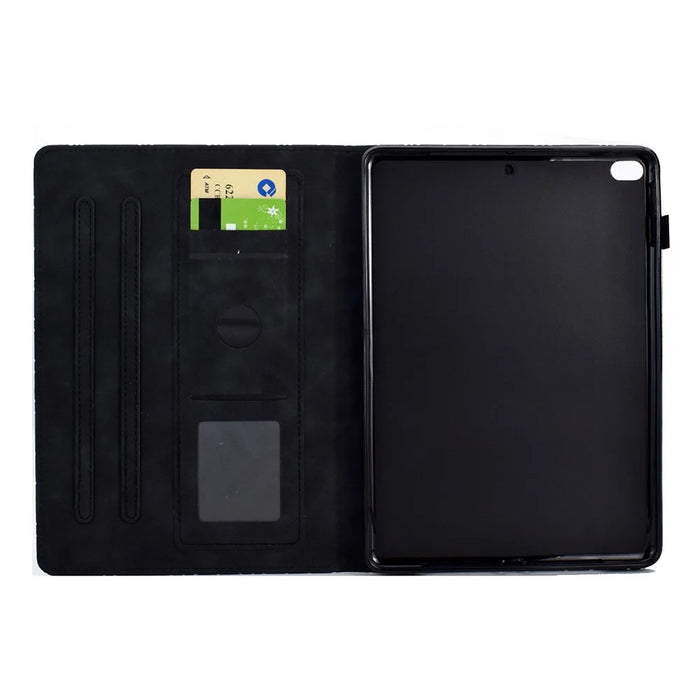 For iPad Mini / Mini 2 / mini 3 / mini 4 / mini (2019) 7.9 inch Case Pattern Imprinted PU Leather Tablet Case - Black - 2