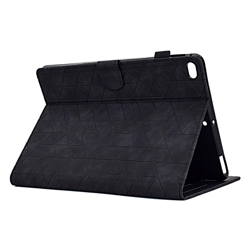 For iPad Air (2013) / Air 2 / iPad 9.7-inch (2017) / (2018) Case Card Slot Full Protection PU Leather Flip Cover - Black - 4