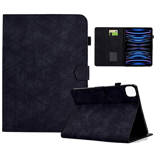 For iPad Air 11 (2026) / (2025) / (2024) / Air (2020) / (2022) / iPad Pro 11 (2022) / (2021) / (2020) / (2018) Case Anti-Scratch PU Leather Tablet Protector - Black - 1