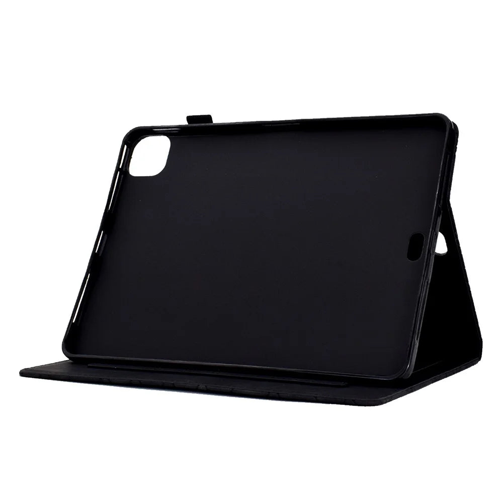 For iPad Air 11 (2026) / (2025) / (2024) / Air (2020) / (2022) / iPad Pro 11 (2022) / (2021) / (2020) / (2018) Case Anti-Scratch PU Leather Tablet Protector - Black - 3
