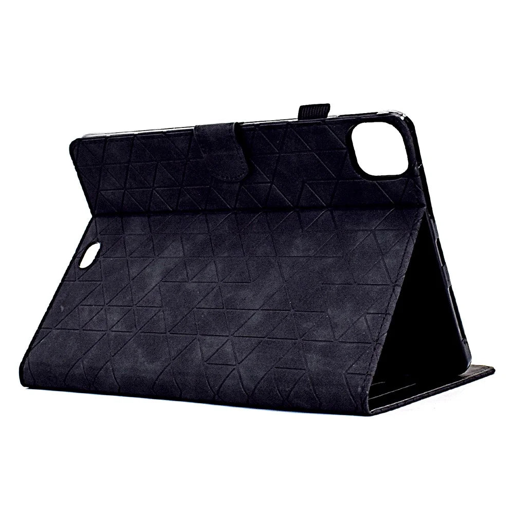 For iPad Air 11 (2026) / (2025) / (2024) / Air (2020) / (2022) / iPad Pro 11 (2022) / (2021) / (2020) / (2018) Case Anti-Scratch PU Leather Tablet Protector - Black - 4