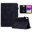 For iPad (2025) / 10.9 (2022) Case Card Slot Pattern Imprinted PU Leather Tablet Cover - Black - 1