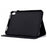 For iPad (2025) / 10.9 (2022) Case Card Slot Pattern Imprinted PU Leather Tablet Cover - Black - 3