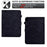 For iPad (2025) / 10.9 (2022) Case Card Slot Pattern Imprinted PU Leather Tablet Cover - Black - 6