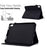For iPad (2025) / 10.9 (2022) Case Card Slot Pattern Imprinted PU Leather Tablet Cover - Black - 7
