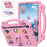 For Samsung Galaxy Tab S8+ / S9+ Case Grip Handle Kickstand EVA Tablet Cover - Pink - 1