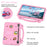 For Samsung Galaxy Tab S8+ / S9+ Case Grip Handle Kickstand EVA Tablet Cover - Pink - 6