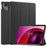 For Lenovo Tab M11 / Xiaoxin Pad 11 2024 Case Tri-Fold Stand PU Leather+PC Tablet Cover - Black - 1