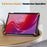 For Lenovo Tab M11 / Xiaoxin Pad 11 2024 Case Tri-Fold Stand PU Leather+PC Tablet Cover - Black - 5