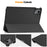 For Lenovo Tab M11 / Xiaoxin Pad 11 2024 Case Tri-Fold Stand PU Leather+PC Tablet Cover - Black - 6