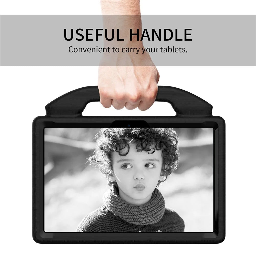 For Lenovo Tab P11 Pro Gen 2 EVA Case Thumbs Up Integrated Kickstand Tablet Cover - Black - 3