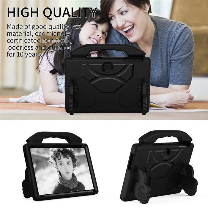 For Samsung Galaxy Tab Advanced2 EVA Case Thumbs Up Kickstand Handheld Tablet Cover - Black - 2